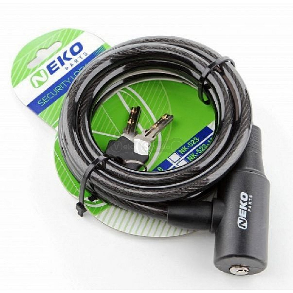 Замок NEKO-505-8 спіраль 8x1800 мм + 2 ключі