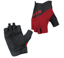 Вело перчатки KLS Cutout красные с эффектом памяти размер L