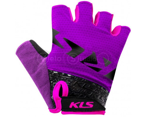 Вело перчатки KLS Lash Purple с эффектом памяти размер S