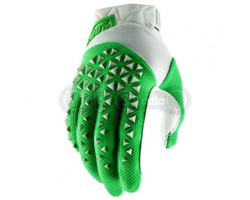 Вело перчатки Ride 100% AIRMATIC Glove Silver Fluo Lime размер M