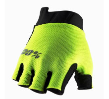 Вело перчатки Ride 100% Exceeda Gel Short Finger Fluo Yellow размер S