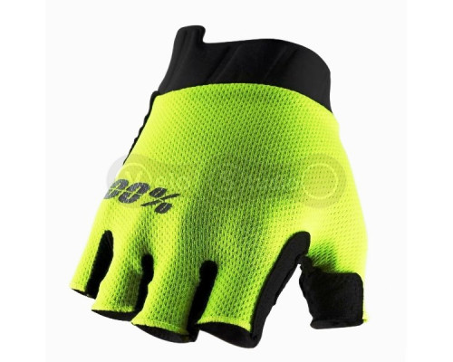 Вело перчатки Ride 100% Exceeda Gel Short Finger Fluo Yellow размер M