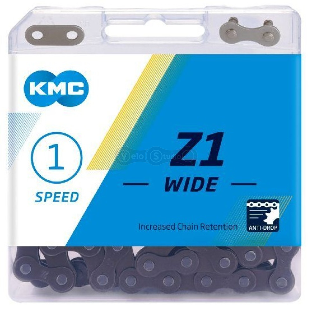 Цепь KMC Z1 Wide односкоростная 112 звеньев + замок