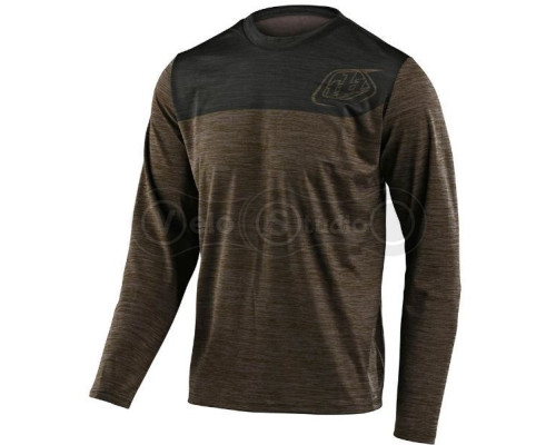 Джерсі Troy Lee Designs (TLD) Flowline L/S Shield Heather Walnut Charcoal S
