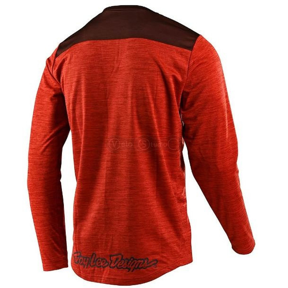 Джерси Troy Lee Designs (TLD) Flowline L/S Shield Heather Tangerine