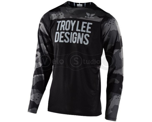 Джерси Troy Lee Designs (TLD) Skyline Air L/S Pinstripe Camo Gray Black