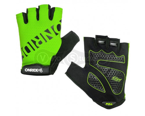 Вело перчатки ONRIDE Hold 20 зелёные с гелем размер S
