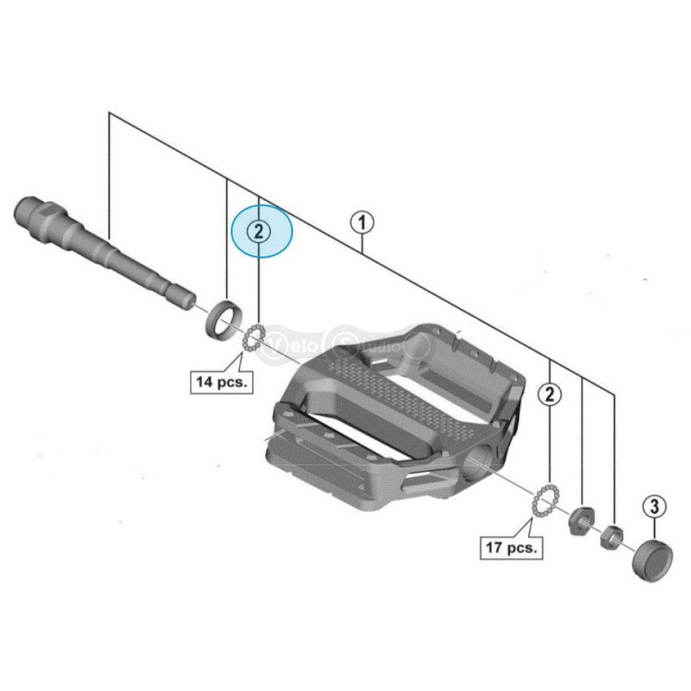 Педали Shimano PD-EF202 Red алюминиевые