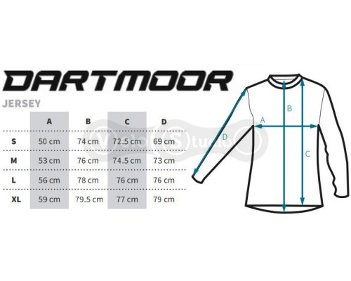 Джерси Datrmoor Woods Long Graphite Grey размер M