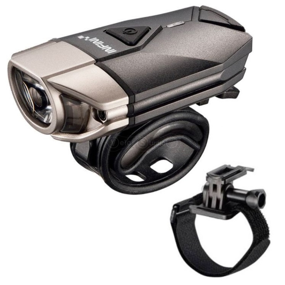 Фара INFINI Super Lava I-263P Black Titan USB 300 Lum + кріплення на шолом
