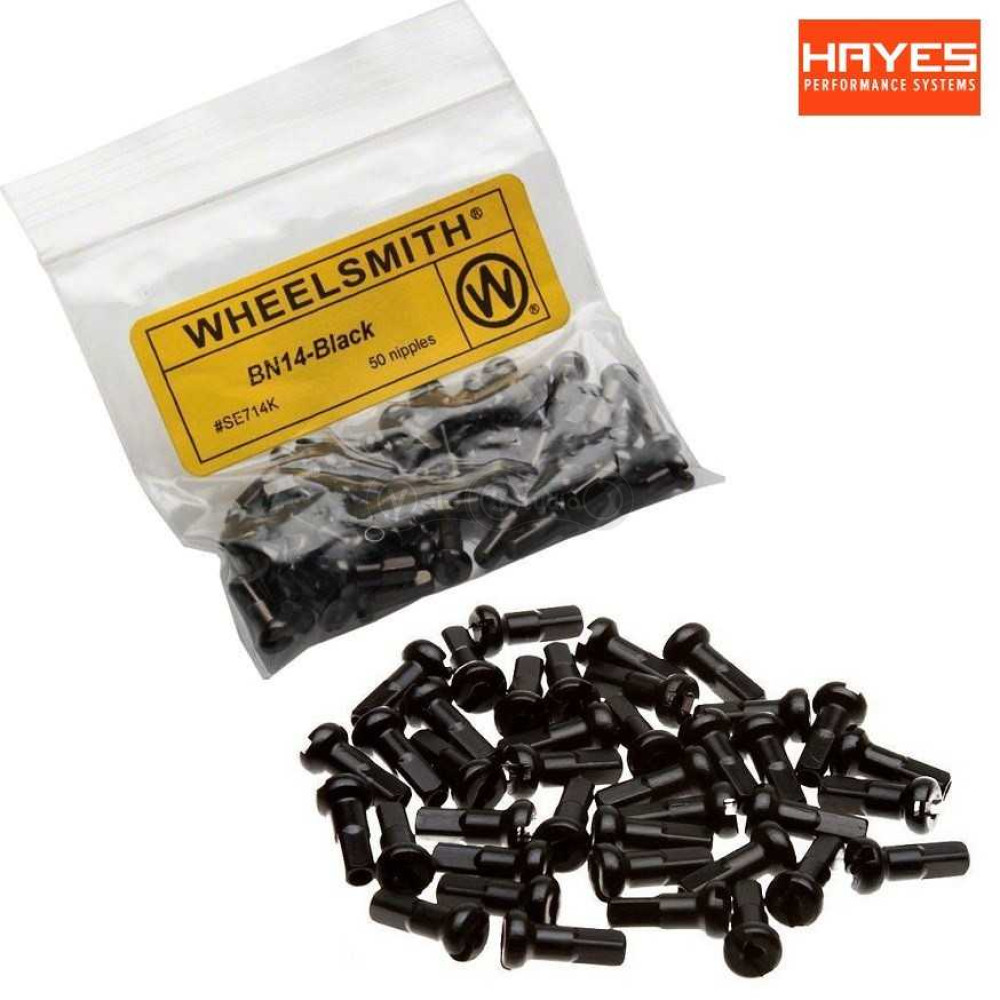 Ниппель Wheelsmith 14G 1.8 x 12 мм чёрный