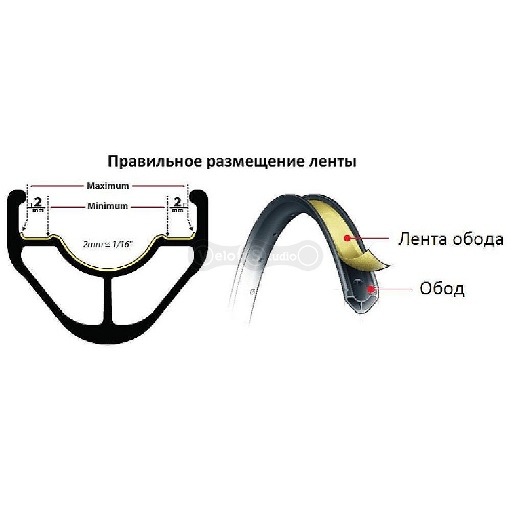 Лента WTB TCS Rim Tape 24 мм для бескамерного обода