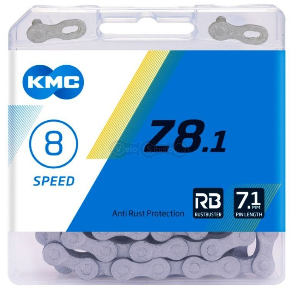 Ланцюг KMC Z8.1 RB 7- 8 швидкостей 114 ланок + замок