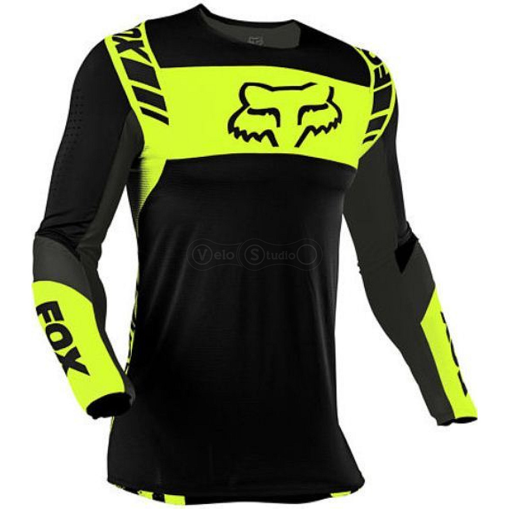 Джерси FOX Flexair Mach One Jersey Black Yellow размер M