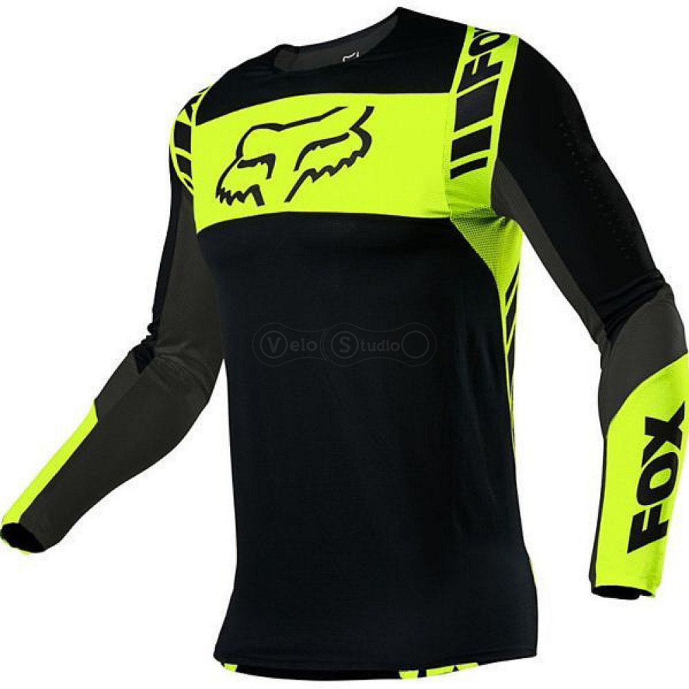 Джерси FOX Flexair Mach One Jersey Black Yellow размер M