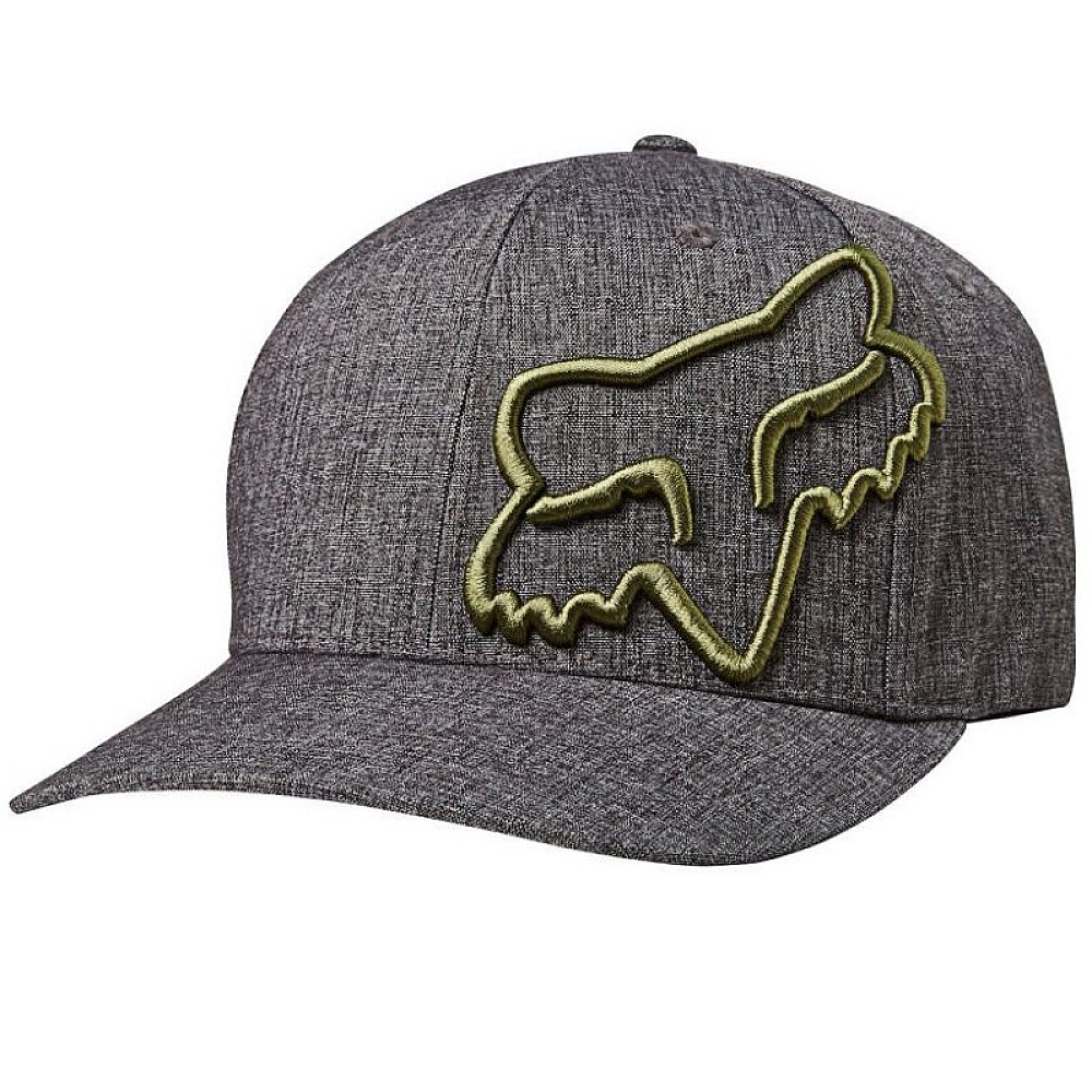 Кепка FOX Clouded Flexfit Hat Heather Black S/M