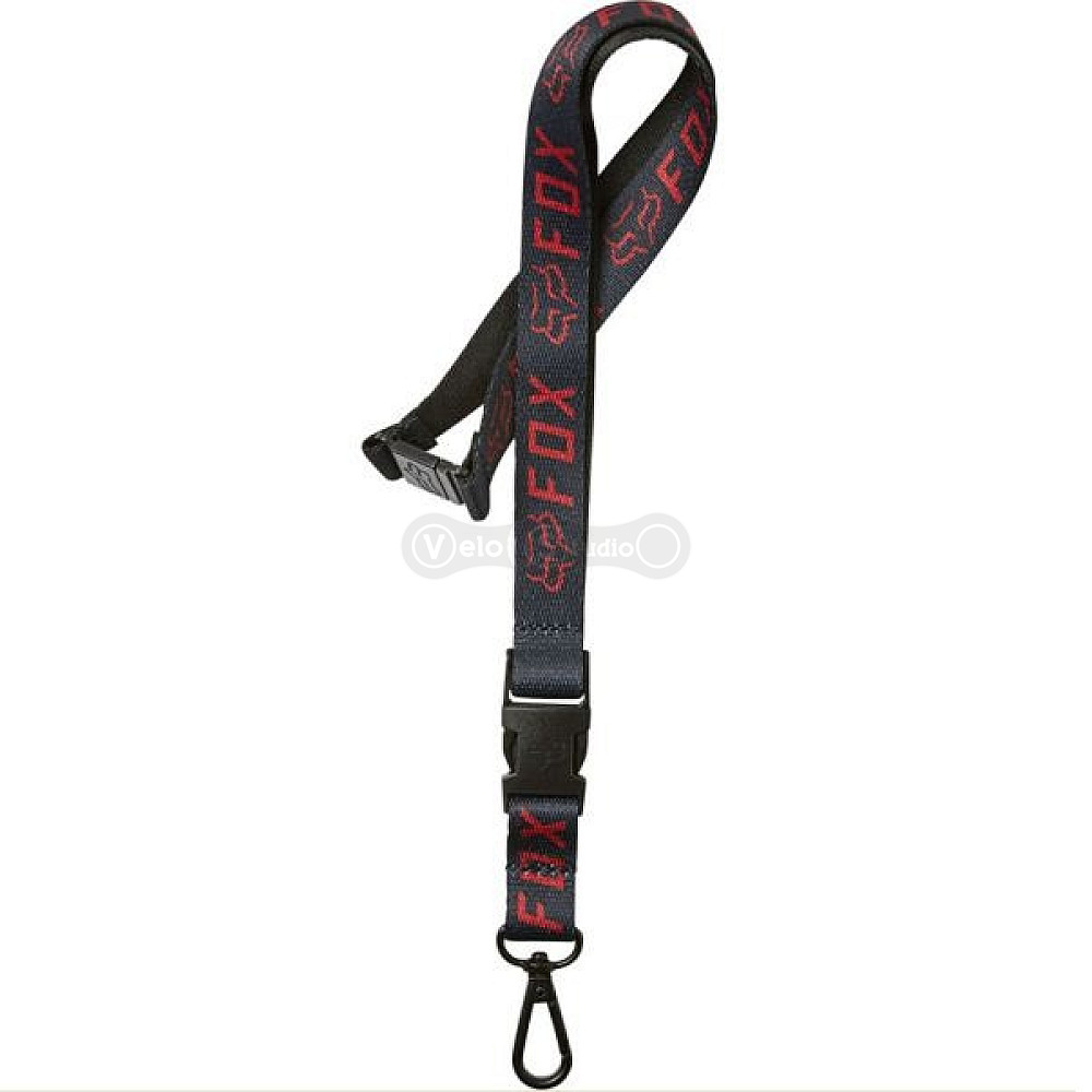 Кліпса для ключів на ремінь FOX Apex Lanyard Black Red