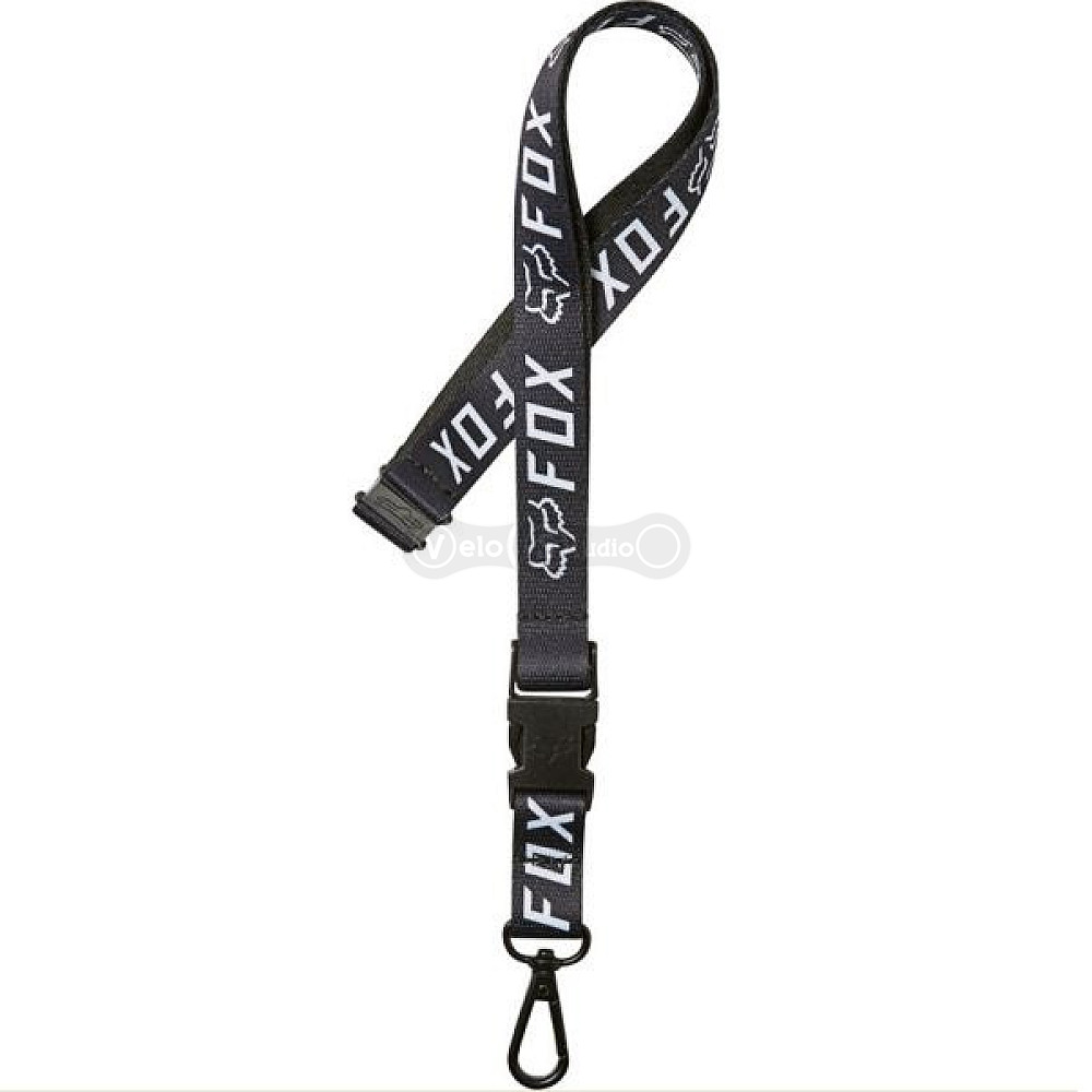 Кліпса для ключів на ремінь FOX Apex Lanyard Black White