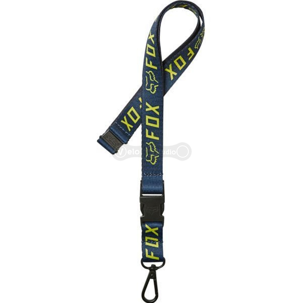 Клипса для ключей на ремень FOX Apex Lanyard Navy Yellow