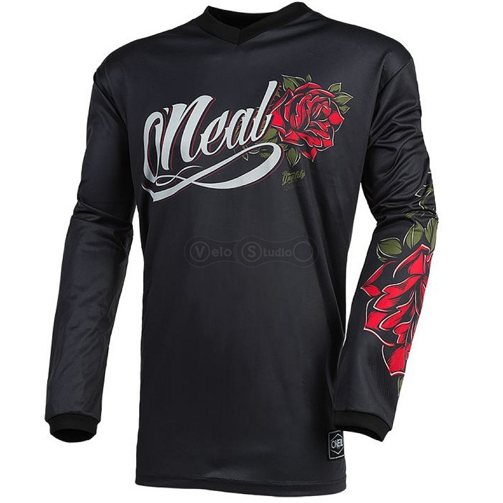 Вело джерси женская O`Neal Element Jersey Roses Black размер S