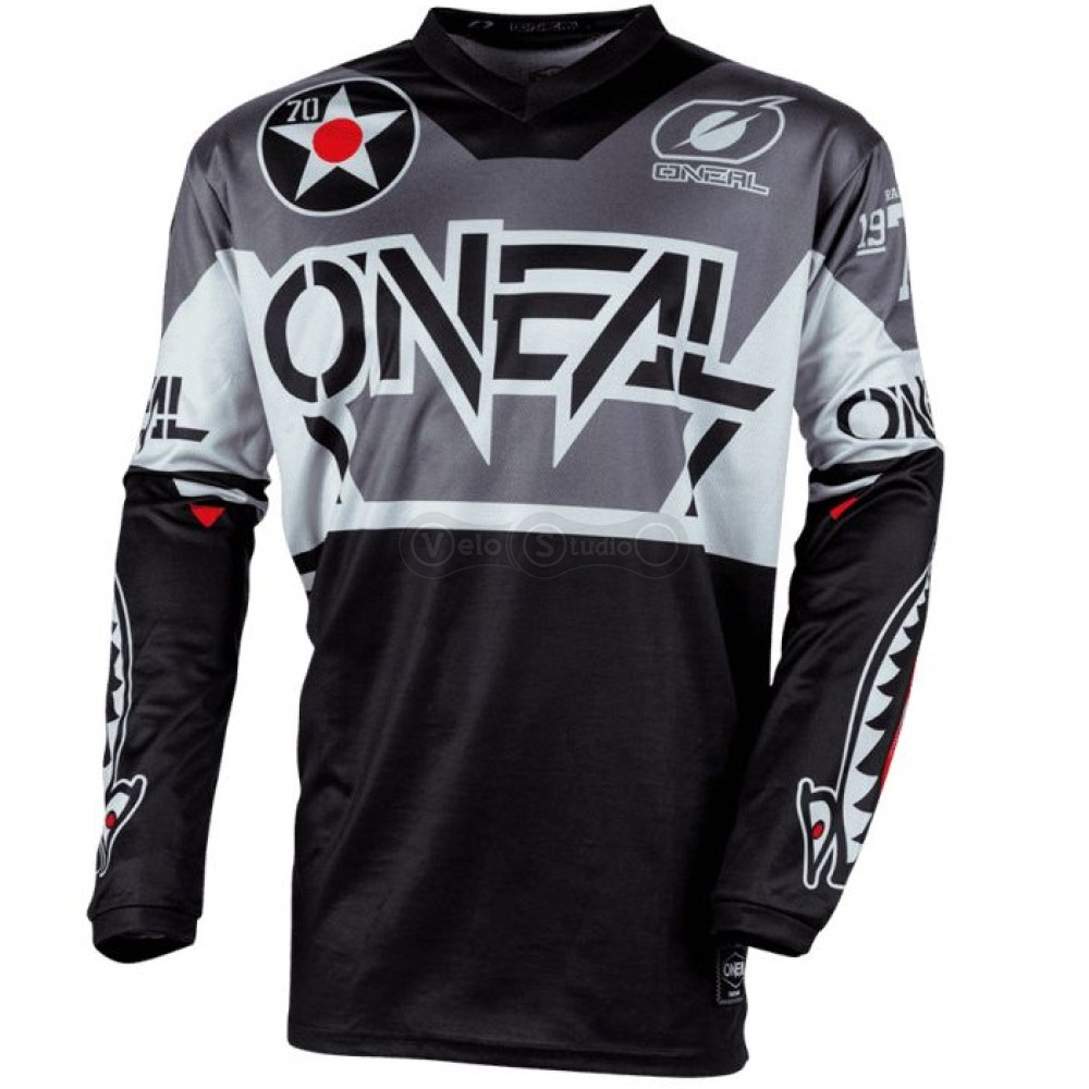 Вело джерси O`Neal Element Jersey Warhawk Black Gray размер S