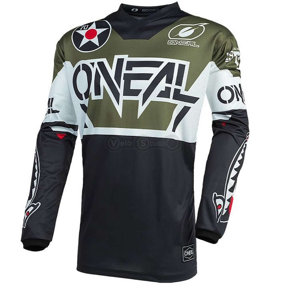 Вело джерси O`Neal Element Jersey Warhawk Black Green размер L