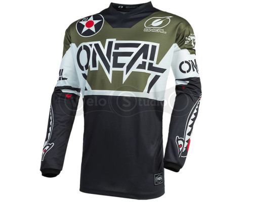 Вело джерси O`Neal Element Jersey Warhawk Black Green размер L