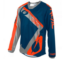 Велоджерсі O`Neal Element FR Jersey Hybrid Blue Orange розмір L
