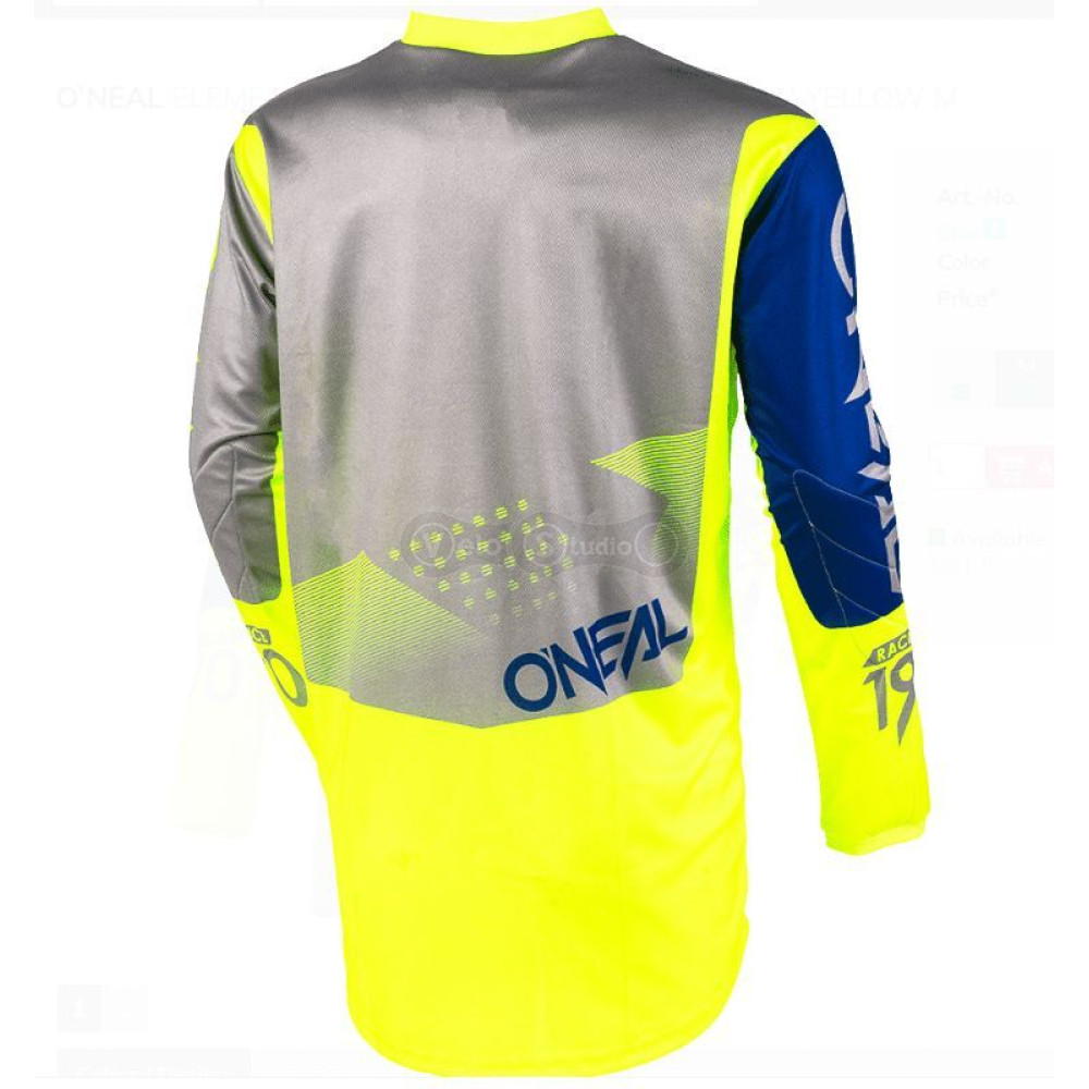 Вело джерсі O`Neal Element Jersey Factor Blue Neon Yellow розмір L
