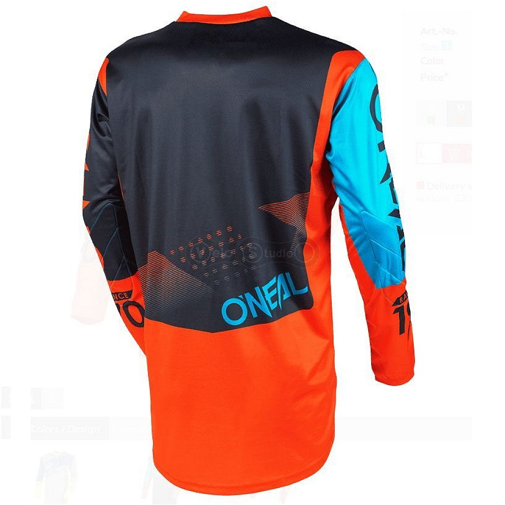 Вело джерси O`Neal Element Jersey Factor Orange Blue размер L