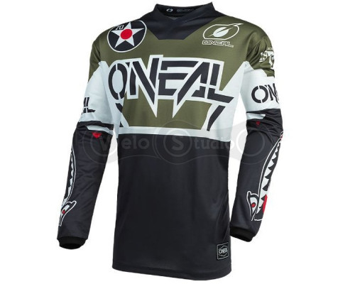Вело джерсі O`Neal Element Jersey Warhawk Black Green розмір M