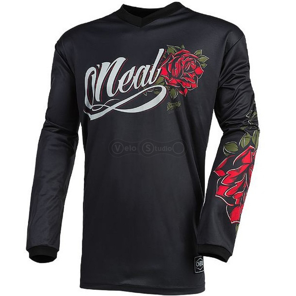 Вело джерси женская O`Neal Element Jersey Roses Black размер S