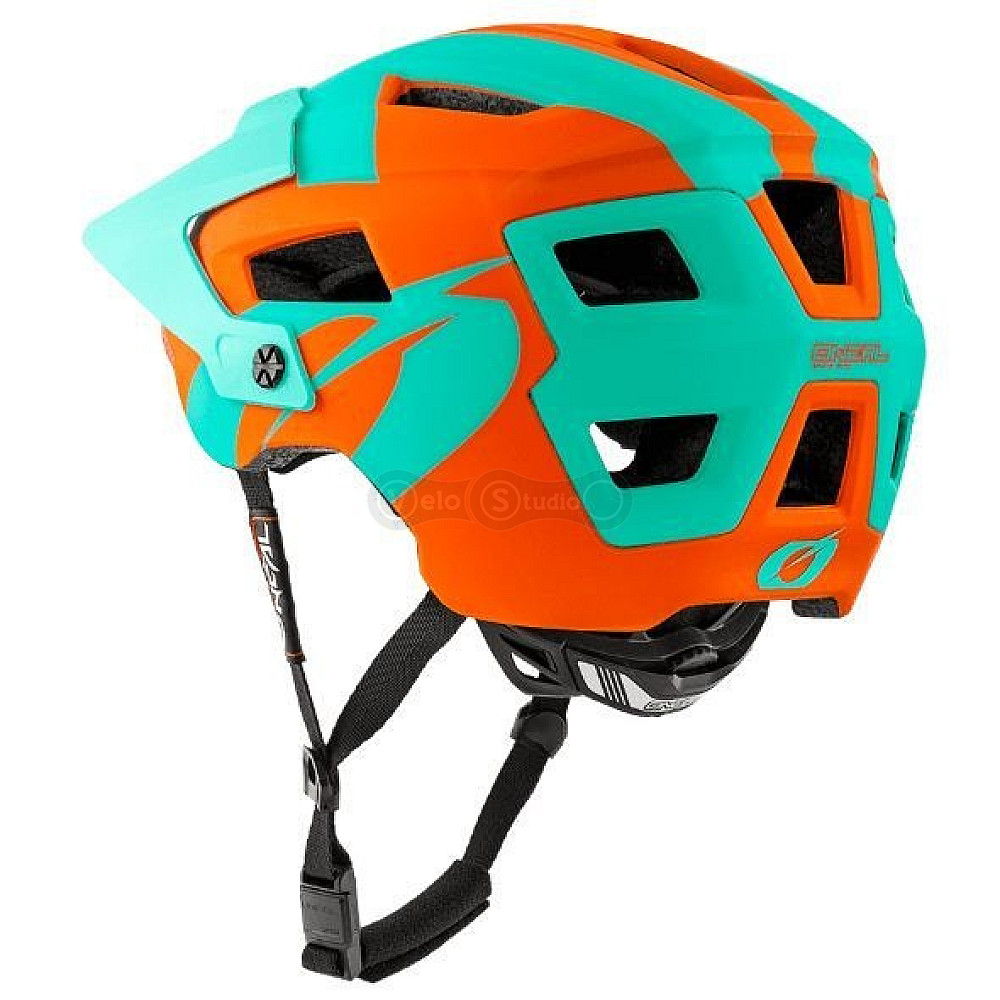Вело шлем O`Neal Defender 2.0 Helmet Sliver Orange Teal