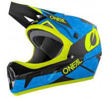 Вело шолом O'Neal Sonus Fullface Helmet Deft Blue Neon Yellow M