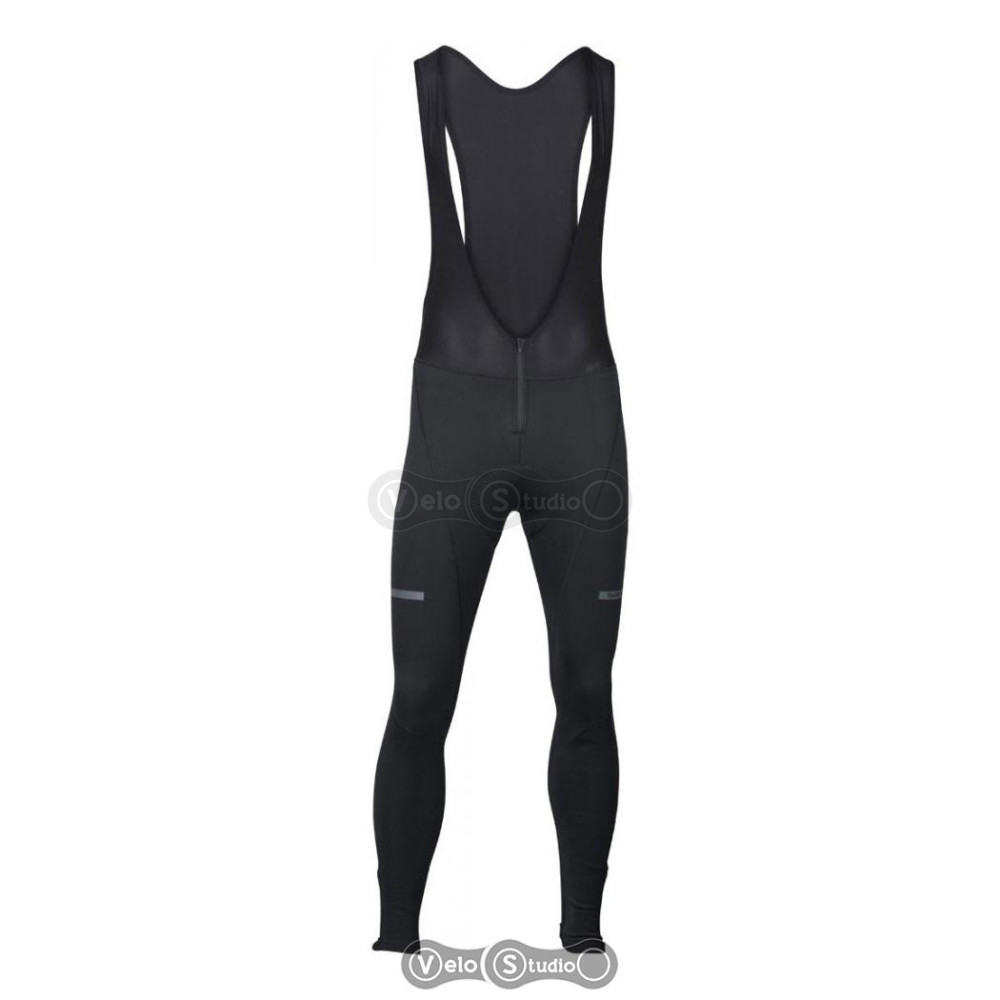 Велорейтузи Shimano WIND черные с лямками L