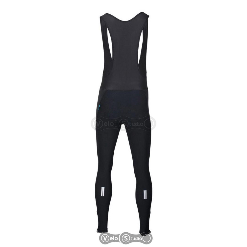 Велорейтузи Shimano WIND черные с лямками L