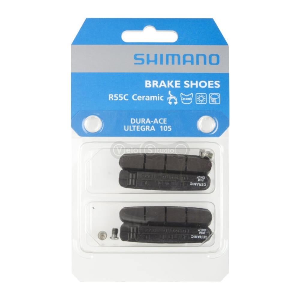 Тормозные резинки Shimano R55C для обода с керам. покр. (комплект 2 пары)