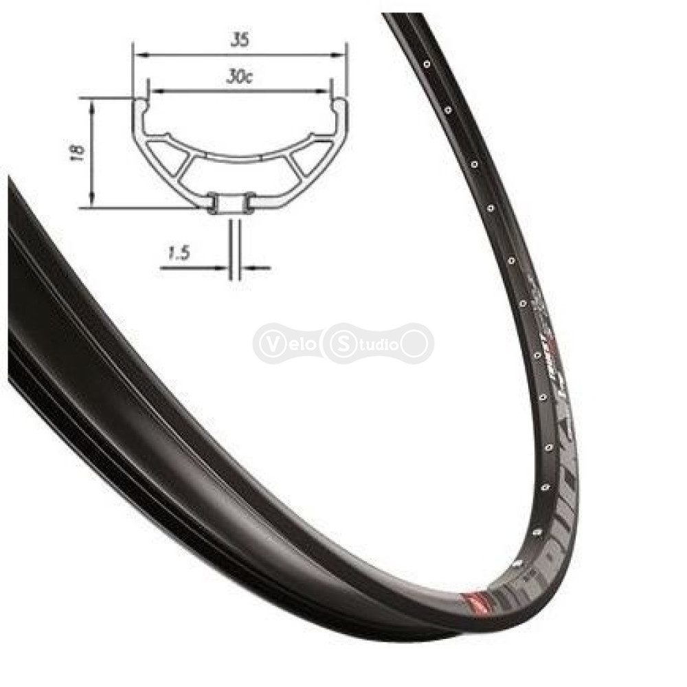 Обід Mach1 Trucky 30 Disk 27.5 дюймів, 32 спиці, Easy Tubeless Ready