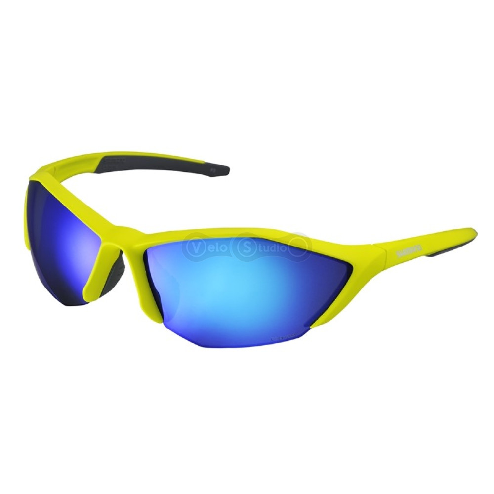 Очки Shimano S61-R PL лаймовые матовые