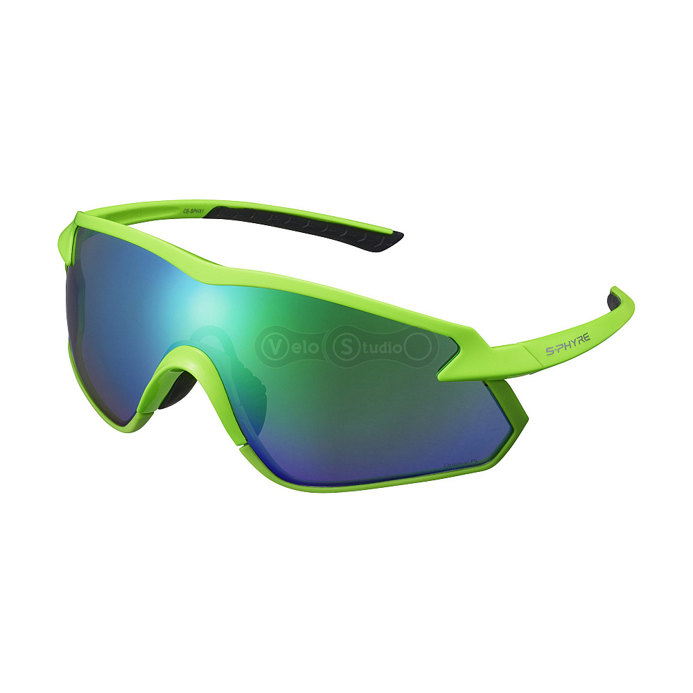 Окуляри Shimano S-PHYRE X поляризаційні, неоново-зелені