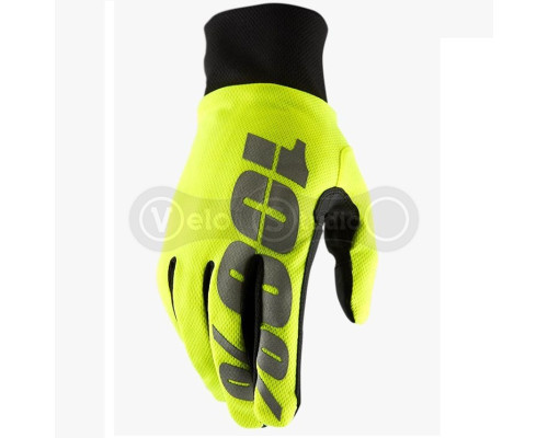 Зимние перчатки RIDE 100% Brisker Hydromatic Waterproof Neon Yellow размер S