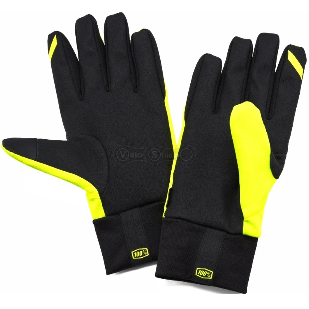 Зимові рукавички RIDE 100% Brisker Hydromatic Waterproof Neon Yellow розмір L