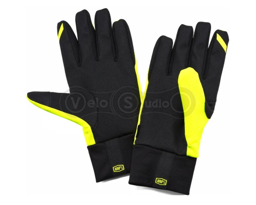 Зимние перчатки RIDE 100% Brisker Hydromatic Waterproof Neon Yellow размер L