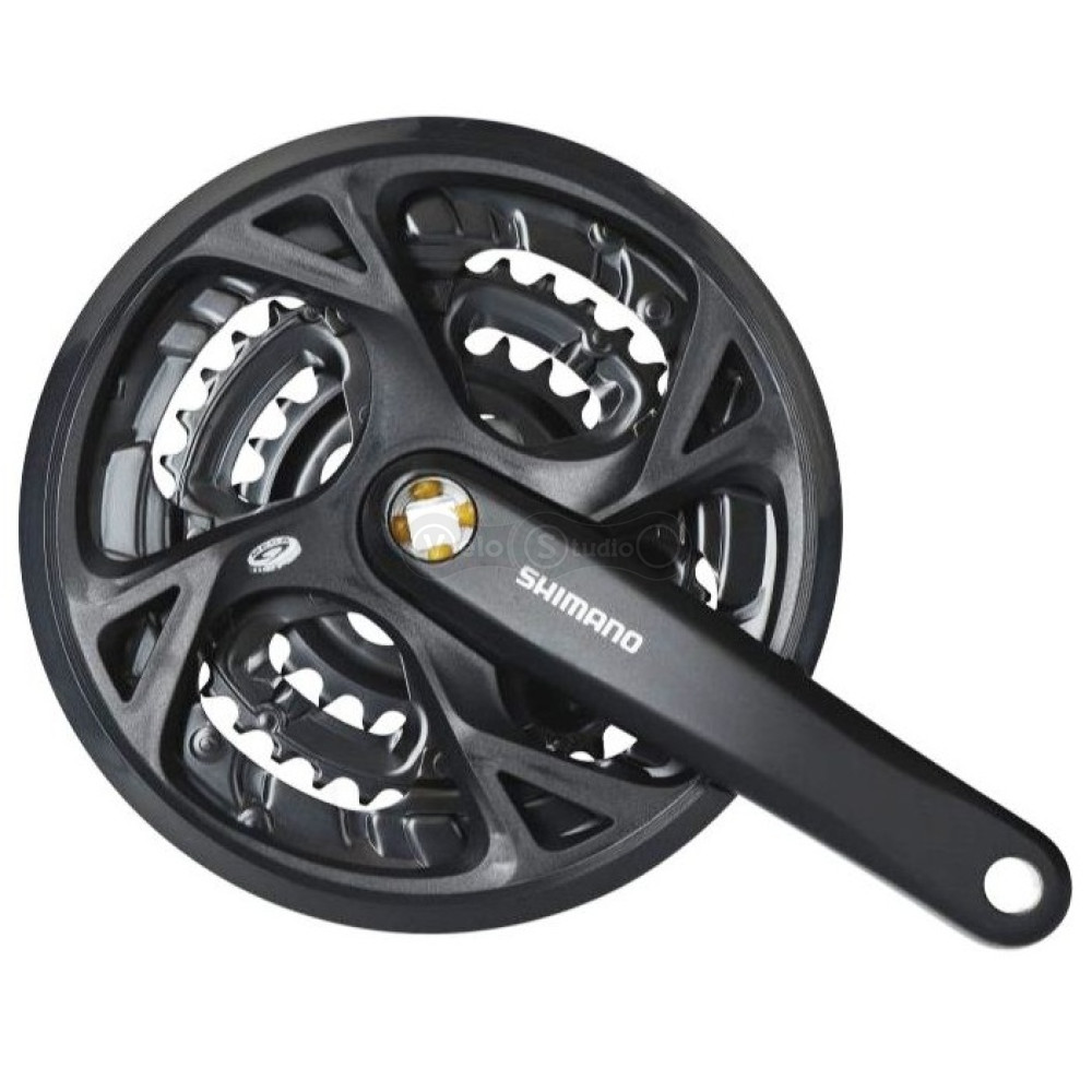 Шатуны Shimano FC-M371-3 175 мм, 48X36X26 черные