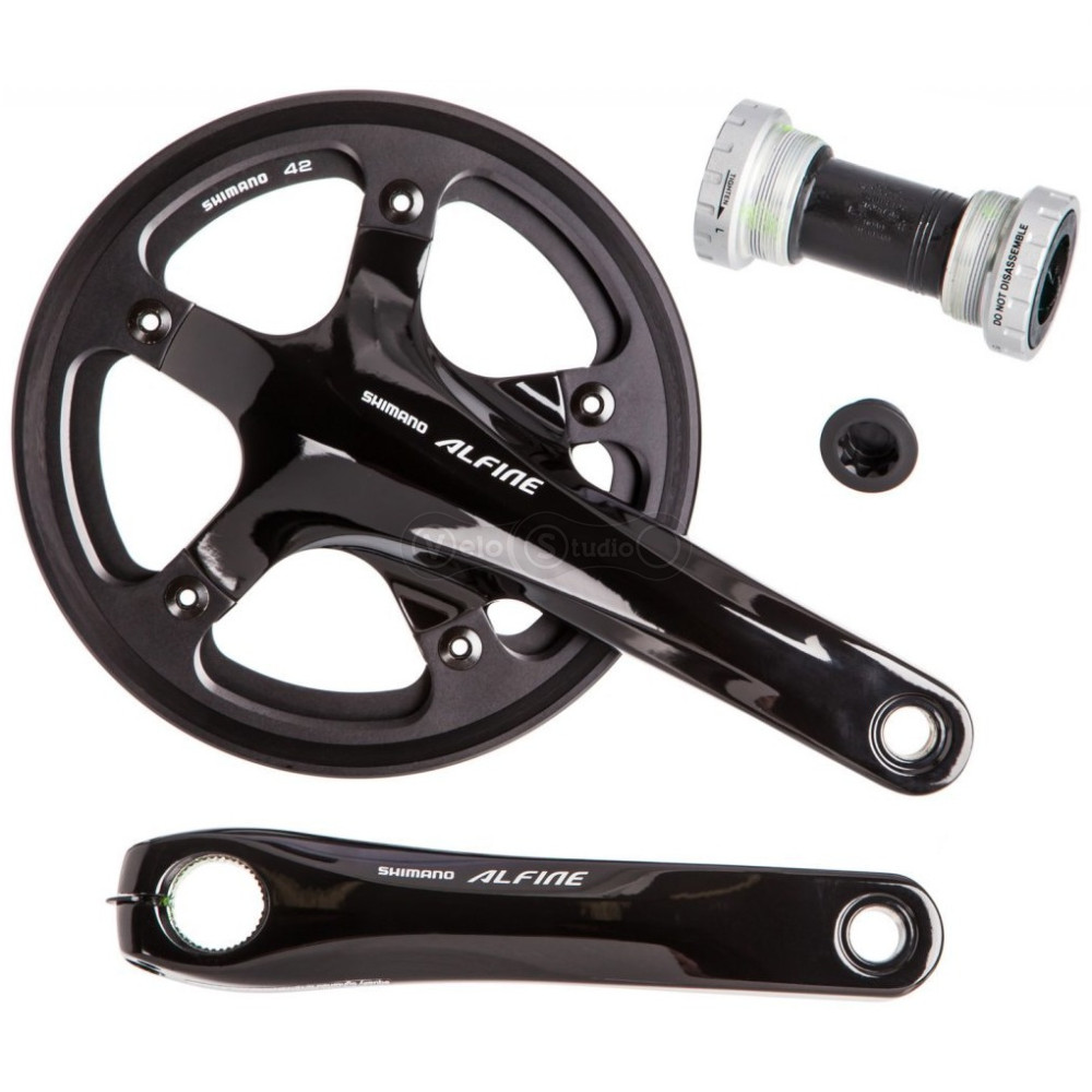 Шатуни Shimano FC-S501 ALFINE 170 мм, 39T, каретка SM-BB4600
