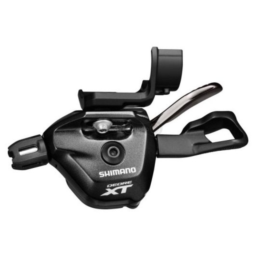 Манетка Shimano DEORE XT SL-M8000-IL, 2/3-швидкості, ліва, монтаж на гальмівну ручку, I-Spec II, без індикатора передач