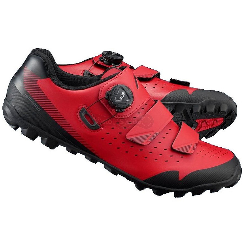 Вело обувь Shimano ME400MR (контактные педали) красная EU 42