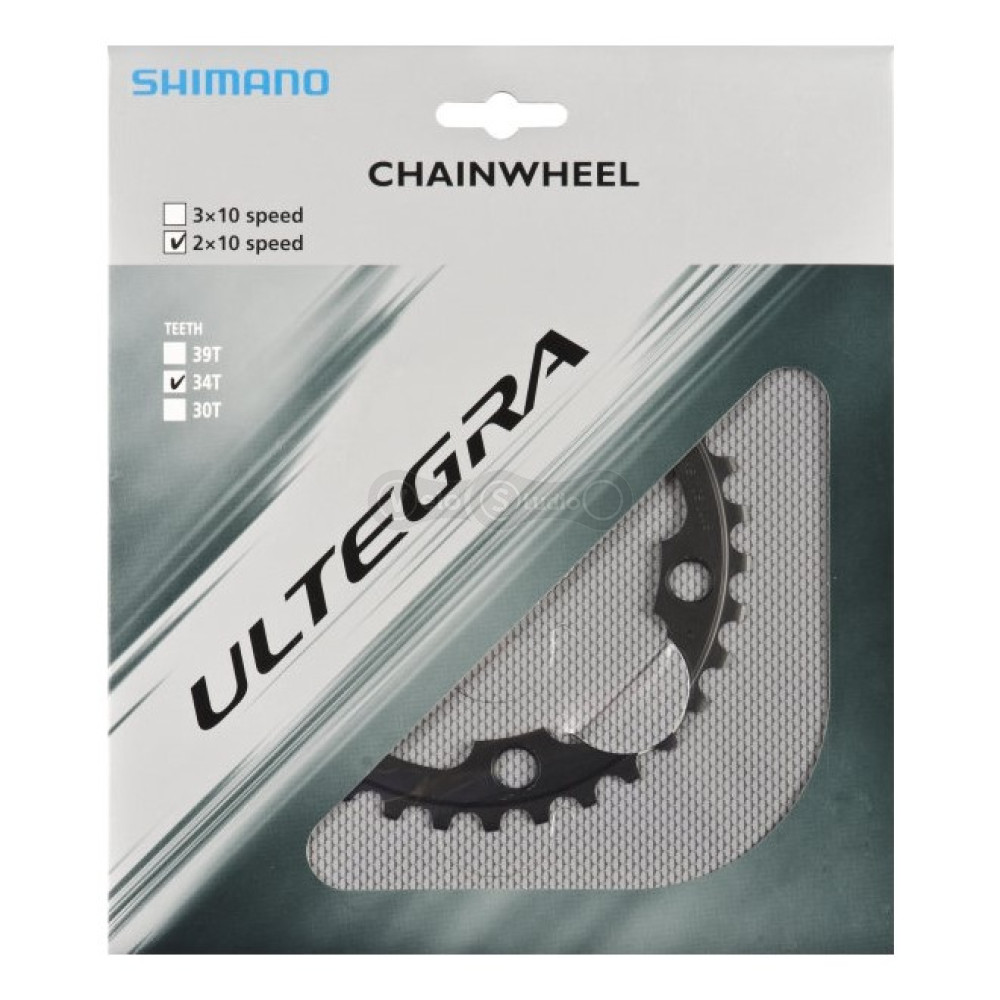 Зірка шатунів Shimano FC-6750 Ultegra 34 зуби (5-лапка), чорна