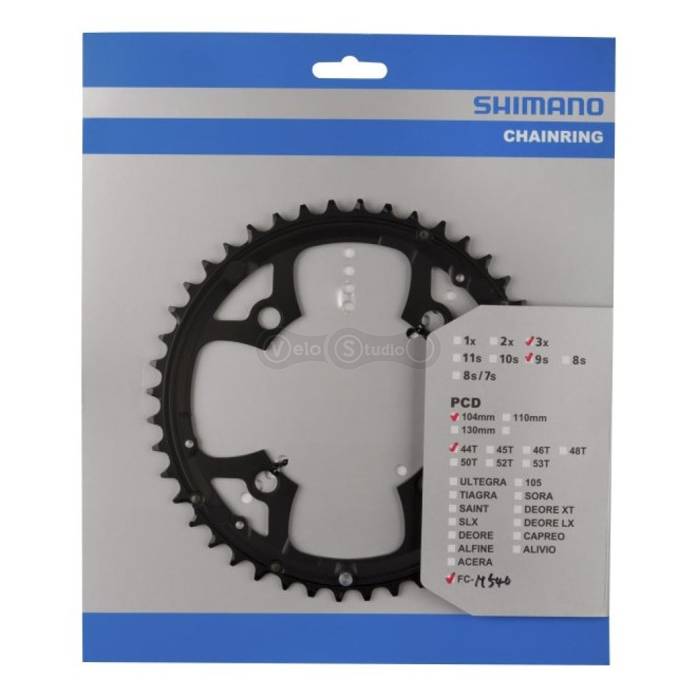 Звезда шатунов Shimano FC-M540 Deore 44 зуба, 9-скор.