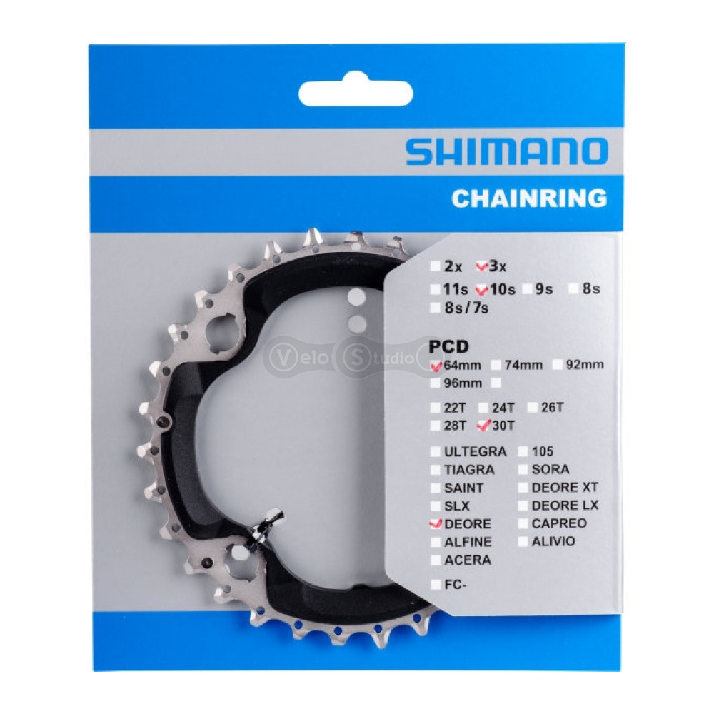 Зірка шатунів Shimano FC-M6000-3 Deore 30 зубів 3×10 швидкостей